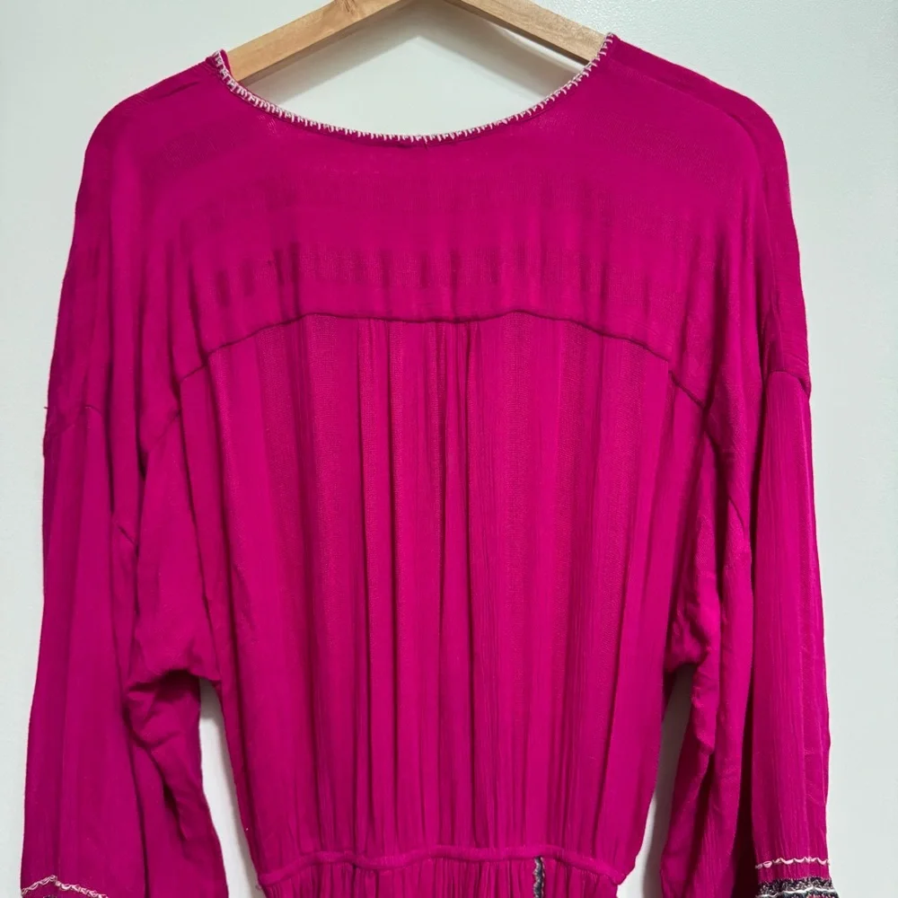 Free People‎ Embroidered Delilah Wrap Dress Small
